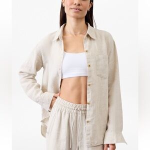 Athleta Retreat Linen Top XS